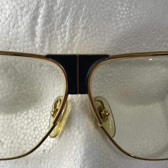 Laura Biagiotti Vintage 80s V90 Handmade Gold Woman Eyeglasses/Sunglasses Frame - Picture 5 of 9